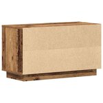 vidaXL Meuble TV Bois ancien 80 x 35 x 45 cm Bois d'ingénierie