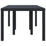 vidaXL Table de jardin pour repas Anthracite 200 x 100 x 73 cm