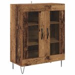 vidaXL Haut Armoire Bois Ancien 69 5 x 34 x 180 cm Bois d'ingénierie