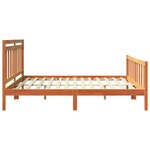 vidaXL Cadre de lit 2 Pièces Cire marron 205 5 x 185 5 x 100 cm