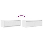vidaXL Meubles TV 2 Pièces blanc 80x31x25 5 cm bois d'ingénierie