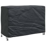vidaXL Housse pour mobilier d'extérieur Noir 130 x 80 x 70 cm 600D