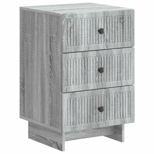 vidaXL Cabinet de chevet avec tiroir Sonoma gris 43 x 41 x 66 5 cm