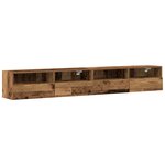 Meubles TV vidaXL 2 Pièces Bois Vieilli 100x30x30 cm Bois d'Ingénierie