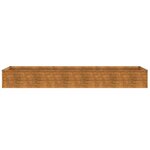 vidaXL Lit surélevé de jardin 291x50x36 cm acier corten