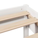 vidaXL Cadre de lit sans matelas blanc 120x200 cm bois de pin massif