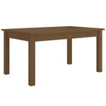 vidaXL Table basse Marron miel 80x50x40 cm Bois massif de pin