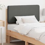 vidaXL Tête de lit capitonnée Marron et gris clair 80 cm Pin massif