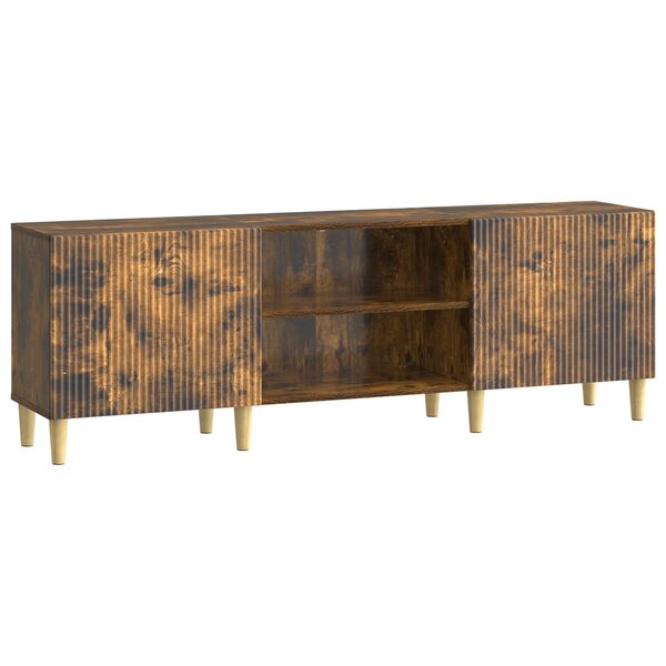 vidaXL Meuble TV Chêne fumé 150 x 31 x 50 cm Bois d'ingénierie