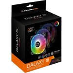 XIGMATEK Galaxy III Royal ARGB (Pack 3) - Ventilateur 120mm A-RGB pour boitier PC