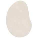 vidaXL Tapis HUARTE Crème 100 x 200 cm Polyester
