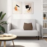 vidaXL Coussin de Dos Marron 45 x 20 x 35 cm tissu