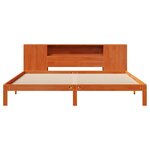 vidaXL Lit bibliothèque sans matelas cire marron 180x200 cm pin massif