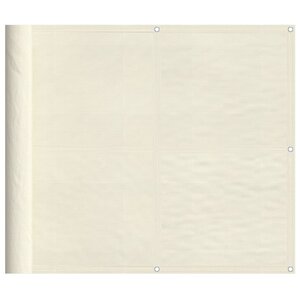 vidaXL Écran de balcon crème 90x700 cm 100  polyester oxford