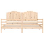 vidaXL Cadre de lit sans matelas 200x200 cm bois massif