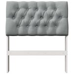 vidaXL Tête de lit capitonnée Gris clair 75 cm Pin massif