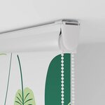 vidaXL Store enrouleur de douche avec cassette largeur du tissu 106 cm