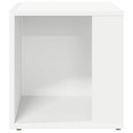 vidaXL Tables d'appoint 33 x 33 x 34 cm Engineered wood Blanc