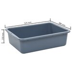 vidaXL Chariot de cuisine avec récipients en plastique 82x43 5x93 cm