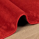 vidaXL Tapis OVIEDO à poils courts rouge 240x240 cm