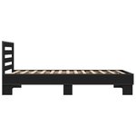 vidaXL Cadre de lit sans matelas noir 100x200 cm