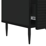 vidaXL Meuble TV avec tiroir Noir 147 x 34 5 x 30 cm Bois d'ingénierie