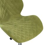 vidaXL Chaises pivotantes à manger lot de 2 Vert clair Velours