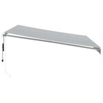 vidaXL Auvent rétractable automatique anthracite et blanc 400x350 cm