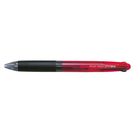 Stylo Bille 4 Couleurs Rouge Neon Begreen FEED GP4 Pointe Moyenne Rouge PILOT