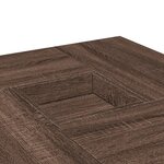 vidaXL Table basse chêne marron 80x80x40 cm bois d'ingénierie