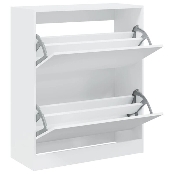 vidaXL Armoire à chaussures blanc 80x34x96 5 cm bois d'ingénierie