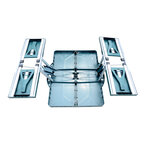 Table de camping pique nique pliante portable 4 personnes 85L x 65l x 65H cm aluminium plastique vert