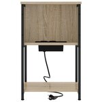 vidaXL Cabinet de chevet 2 Pièces Chêne sonoma 38 x 31 x 61 cm