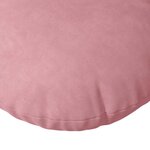 vidaXL Coussins de siège 2 Pièces Rose Ø 40 x 13 cm Velours