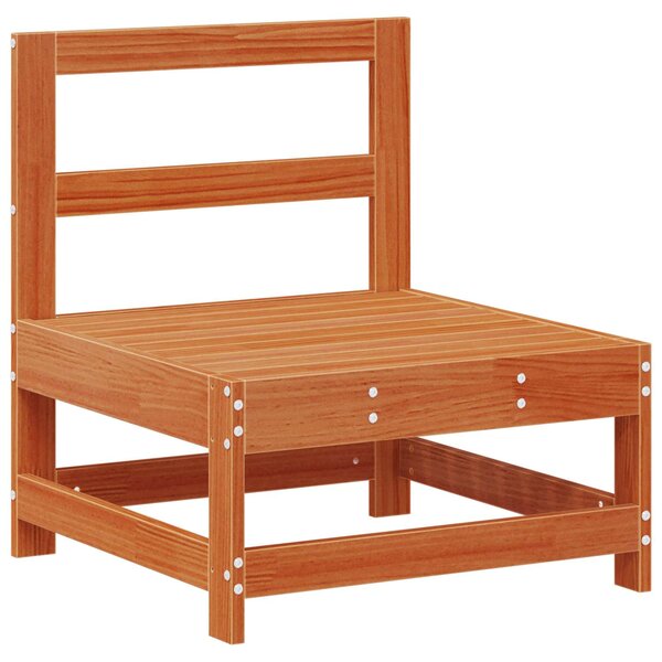 vidaXL Sofa de jardin milieu Pin massif Brun Ciré 62 x 62 x 70 5 cm