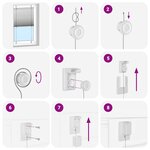 vidaXL Store plissé rose 115x150 cm largeur du tissu 114 4cm polyester