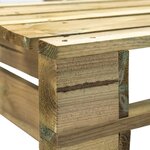 vidaXL Banc d'angle palette de jardin bois