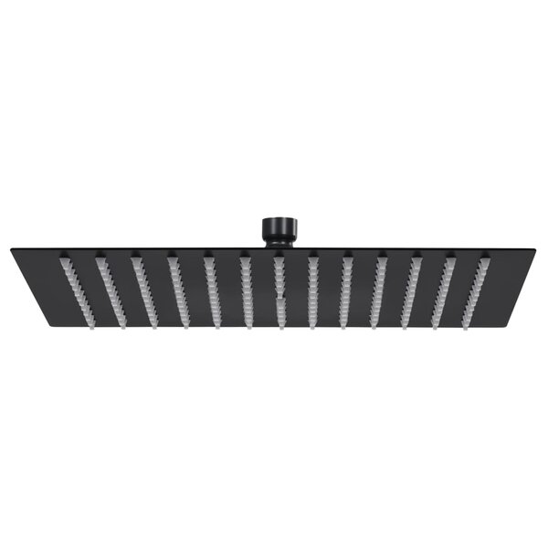 vidaXL Pomme de douche pluie Acier inoxydable 40x40 cm Carrée Noir
