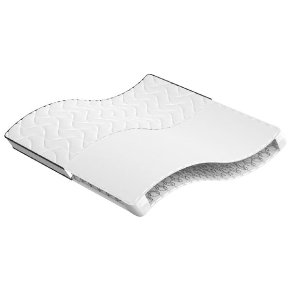 vidaXL Matelas à ressorts bonnell moyen 200x200 cm