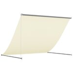 vidaXL Auvent rétractable crème 250x150 m tissu et acier
