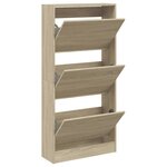 vidaXL Armoire à chaussures chêne sonoma 60x21x125 5cm bois ingénierie