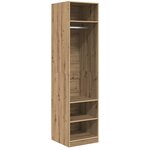 vidaXL Armoire chêne artisanal 50 x 50 x 200 cm Bois d'ingénierie
