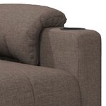 vidaXL Fauteuil inclinable électrique Taupe Tissu