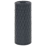 vidaXL Paravents de balcon 5 Pièces anthracite 255x19 cm résine tressée