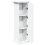 vidaXL Piédestal avec rangement blanc 31x30x90 cm bois d'ingénierie