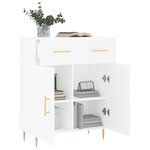vidaXL Buffet blanc 69 5x34x90 cm bois d'ingénierie