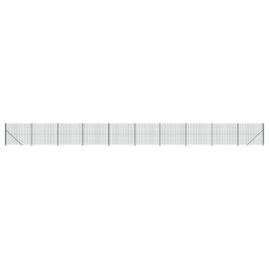 vidaXL Clôture en treillis métallique avec bride vert 2 2x25 m