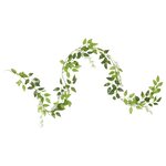 vidaXL Guirlandes de fleurs de Noël 6 Pièces blanc 200 cm
