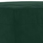 vidaXL Ensemble de canapés 3 Pièces avec coussins vert foncé velours