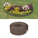 vidaXL Bordures de jardin 4 Pièces marron 10 m 20 cm polyéthylène